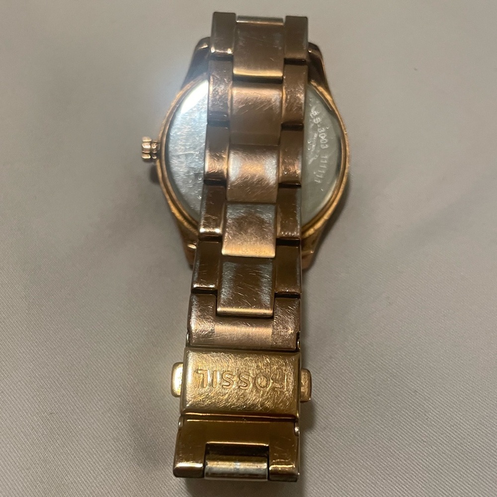 Fossil Rose Gold Women’s Watch with Crystal Accents - Picture 6 of 8